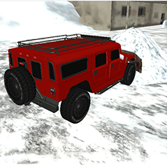 Winter Snow Plow Jeep Driving