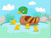 Mother Duck And Ducklings Jigsaw